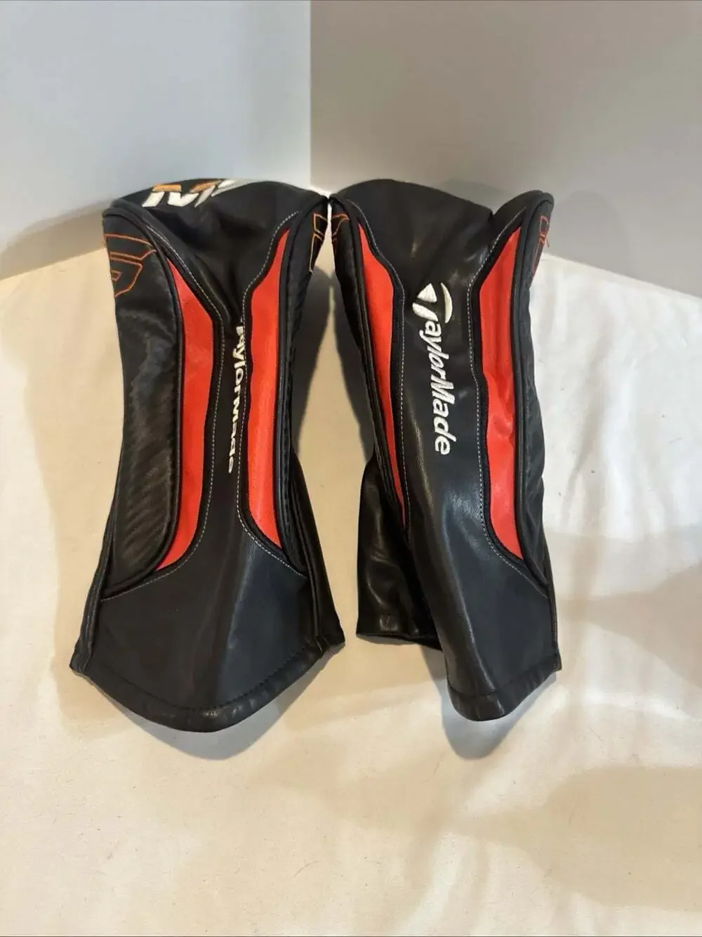 TaylorMade Golf 2019 M5 Driver Head Cover - Black/Red/White Lot Of 2 Great Shape